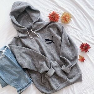 Puma gray essentials hoodie